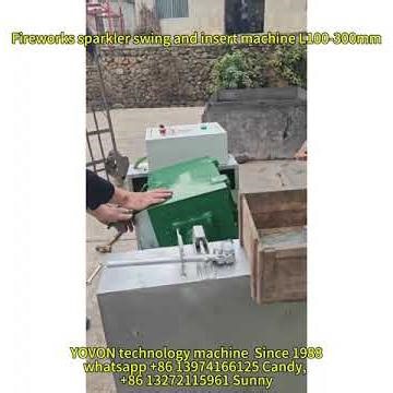 how to make fireworks sparkler ? iron stick swing and insert machine
