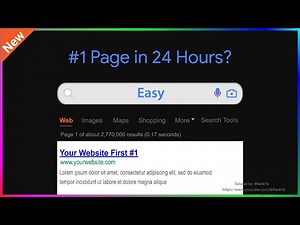 How-to Rank in Google in 24 Hours (with Proof)