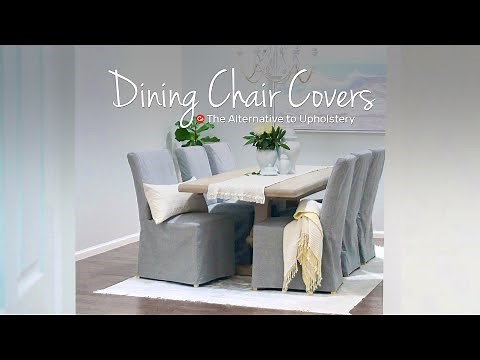 IKEA Dining Chair Makeover With Custom Covers | Comfort Works Slipcovers