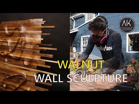 Modern Wood Carving | Walnut Sculpture