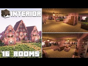 Minecraft: Cherry Blossom Mansion I Interior