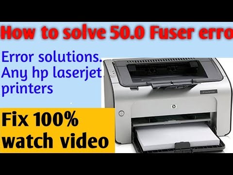How to repair 50.0 Fuser error Fix #Hp laserjet P 1005#P1006#P1007 and etc.Fix error 100% solve.