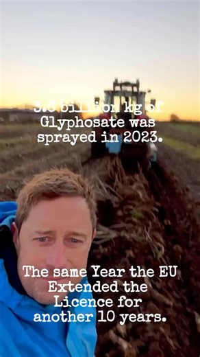 Glyphosate, or Roundup the most applied agrichemical in human history is not one of those you can wash off, it is systemic in nature. This simply means the active ingredient that kills the plant, gets absorbed into the plant and is transported to all parts of the plant and resides there. It cannot be removed by washing. This potential carcinogen stays in the plants it is sprayed on. 2.3 billion kg of glyphosate were applied in 2023, that is an awful lot of chemicals to be spraying on our food. A