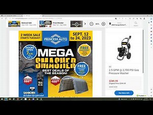 Princess Auto Flyer Sept 12-24th 2023....Best flyer I've seen for a long time