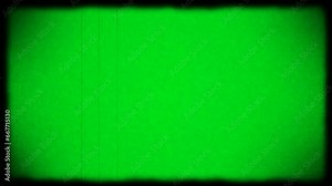 Green screen old tv screen, vhs vintage with dust and grain video effect