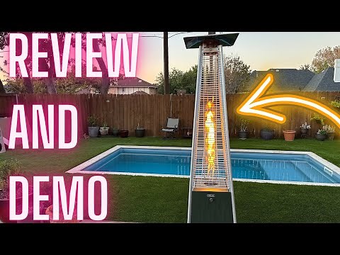 EAST OAK Pyramid Patio Heater, 48,000 BTU Outdoor Patio Heater FULL REVIEW