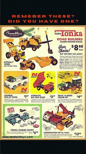 Gambles Advertisement for Tonka Truck Road Builders
