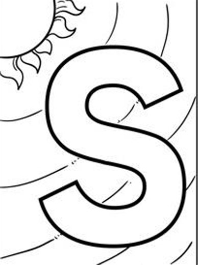 Letter S Coloring Pages | S is for Sun, Snake & Star | Preschool Alphabet Printable. - Etsy