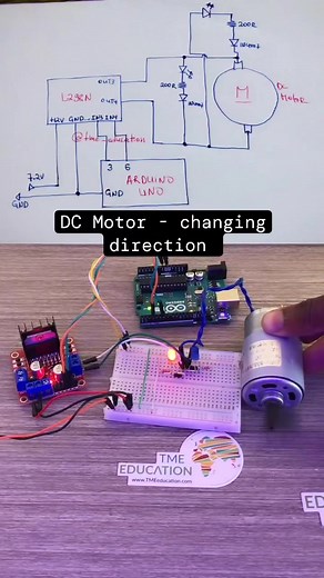 DC Motor - changing direction C4ijk_htTGM #device #electric #electricalen #arduinoprogramming #arduinoforbeginners #arduinoprojects | Lauren Horder | Facebook