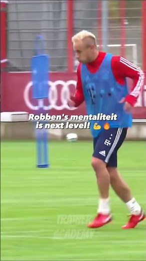 Hier zie je Arjen Robben trainen💪. Dit is exact een voorbeeld van het maximale eruit halen⚽️📈