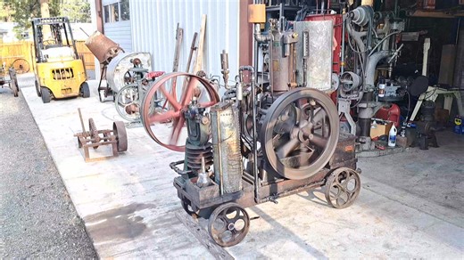 We finished up all the last little bits on the Inverted compressor swap. This pretty much wraps up all our projects we brought home from the Midwest and South this year.... We are doing some clean up around here, getting ready for our BBQ/Bonfire get together on Halloween. "Goblins and Gas Engines" After that we will get building on Our little Gitterdon #5 plow Special this winter..... | The Iron Works "Teaching the future about the past"