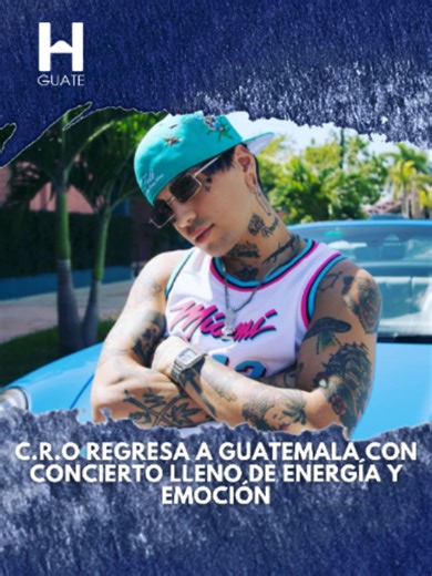 C.R.O regresa a Guatemala con concierto lleno de energía y emoción 🎤😍 #CRO #C.R.O #fyp #parati #foryoupage #conciertos #conciertosguatemala
