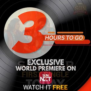 2.4K views · 896 reactions | Only a little while longer for the lyric video of #SIMTAANGARAN ! The exclusive premiere FREE on Sun NXT at 5pm and on YouTube at 6pm. Download Sun NXT app for FREE now and get ready : https://go.onelink.me/AzLp/SunNXT #SimtaangaranFromToday | Sun Pictures | Facebook