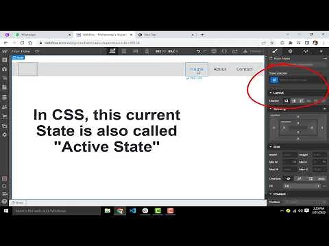 How to Style "Current" or "Active" State of Button in Webflow
