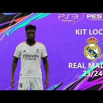 Kit Local Real Madrid 23/24 Para PES 2018 PS3