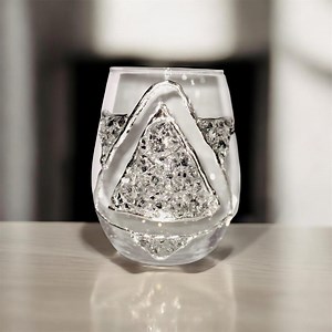 Handmade Star of David Wine Glass, Silver, Crystals, Gemstone Judaica Gift - Etsy