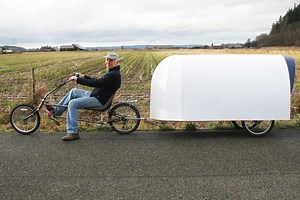 Il invente une petite remorque pour vélo innovante qui coûte moins de 150€ à construire (avec plans)