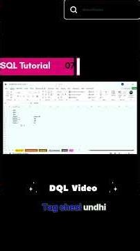 SQL Tutorial -Day 7🔥 Short #sqlintelugu#sql#sqlserver#sqlforbeginners#dataanalytics#database#sqltips