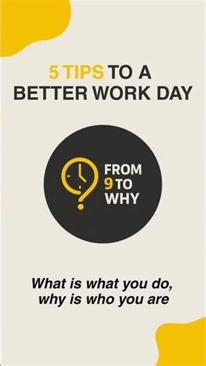 5 tips for a better work day