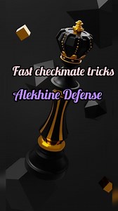 Fast checkmate tricks | Alekhine defense #chess #inshot #shorts | Chess tricks