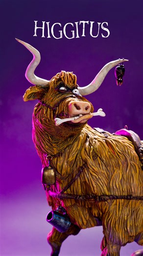 This is Higgitus- a Scottish angus cow who pulls the gypsy carriage belonging to Morag Thistlebrow. The carriage and witch in the works right now… @talltalesproductions —— #talltalesproductions #carolinemcfarlanewatts #characterdesign #stopmotion #fairytaleart #goodwitchesbadwitches | Tall Tales Productions