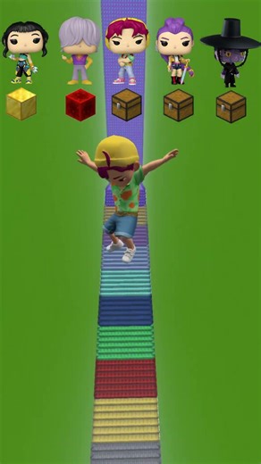 Mini K_pop demon Hunters Jump Pt3 😱 #brainrot #minecraft #kpopdemonhunters #sonic #hugguwuggy