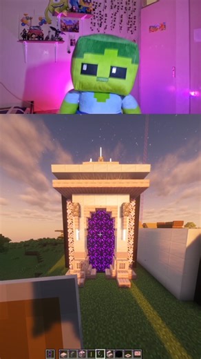 آموزش ساخت دروازه ندر😱❤️‍🔥دروازه ندر صورتی!😱#shorts #trending #minecraft #ماینکرافت #ماینکرفت #گیم