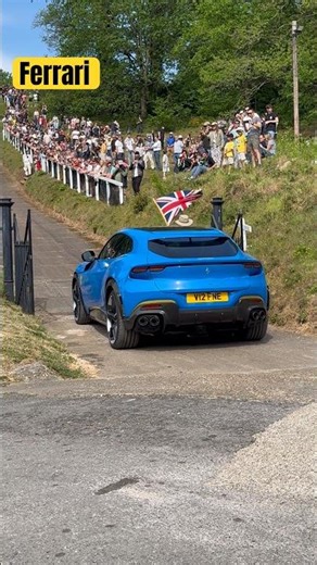 Ferrari Purosangue takes on the test hill! #car #ferrari #purosangue