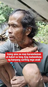 23K views · 601 reactions | Amang may karamdaman at bukol sa leeg Ang inabanduna ng sariling mga anak Ang ating binigyan ng konting tulong #followersシ゚ #highlightsシ゚ #viralreelsfb #Catanduanes #Philippines #charityvlogger #charity #charitywork | Pobreng Tikoy | Facebook