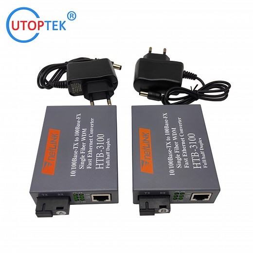 [Hot Item] Netlink Media Converter Htb-3100ab-25km 10/100m Fiber to RJ45 LAN Media Converter