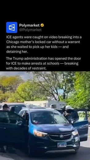 Homeland Security ended the “sensitive locations” policy, allowing ICE arrests at schools and churches. Officials said it will help enforce the law, adding that “criminals will no longer be able to hide in America’s schools and churches to avoid arrest.” | Polymarket