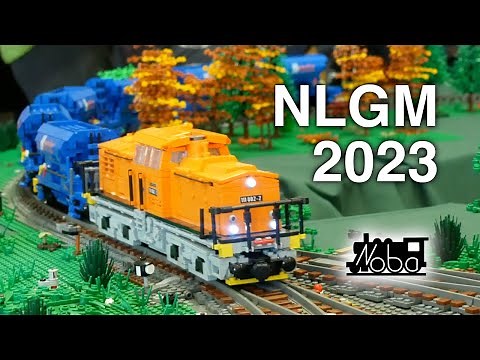 1 Hour of Custom LEGO® Trains! Noppenbahner L-Gauge meeting, Wörrstadt 2023