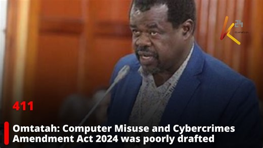 2K views · 59 reactions | Omtatah: Computer Misuse and Cybercrimes Amendment Act 2024 was poorly drafted | K24 TV | Facebook