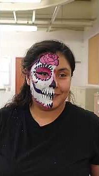 Cosmetology class Sugar Skulls Make-up Tutorial