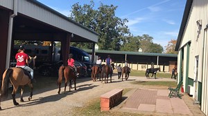 Horseback riding with Leila and Jordan