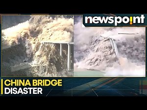 Dramatic Collapse of Hongqi Bridge in Southwest China Following Landslide | WION Newspoint