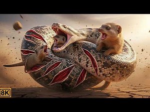 Python Swallows Mongoose Cubs — Mother’s Furious Rescue and Revenge Battle Caught on Camera!