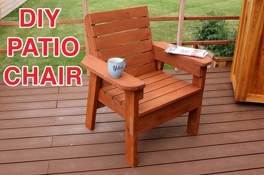 DIY Patio Chair Plans and Tutorial - Step by Step Videos and Photos