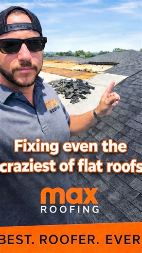 Max Roofing on Instagram: "Flat and low slope roofs are some of the most difficult roofs to repair—especially when multiple rooflines, dead valleys, and complex transitions come together. While many roofing companies avoid these types of repairs, Max Roofing specializes in repairing and maintaining low slope and flat roofing systems. We focus on repairs first whenever possible, not unnecessary replacements. We offer free, no-obligation evaluations for flat roofs, patio roofs, garages, and full h
