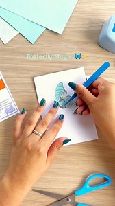 1.9K views · 13 reactions | Butterfly Magic! 曆✨Make this beautiful butterfly wing card! 諾Perfect for beginners or seasoned pros Save for your next craft session ✂️Crafting love, Amanda #butterfly #irisfolding #cardmaking #papercrafts #bluebutterfly #mindfulcrafting #minikit #prettyinpaperbyb #giftideas | Pretty In Paper By B | Facebook