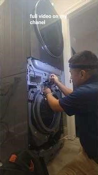 new lg washer/ dryer combo tower door gasket replacement, full video on my chanel.