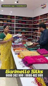 Purehandloomలో టస్సర్, మస్లిన్ జాందాని డిజిటల్ ప్రింట్స్ తో దుపియానా పట్టు| Garimella silks