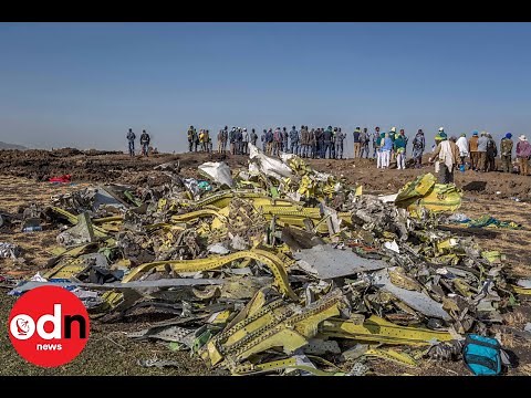Chilling footage shows wreckage of fatal Ethiopian Airlines plane crash