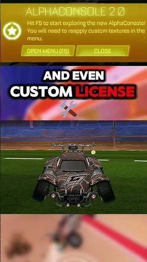 NEW ROCKETLEAGUE ALPHA CONSOLE 2.0 (UPDATE) ! 🚀🔥 #RocketLeague #Gspec #Alphaconsole
