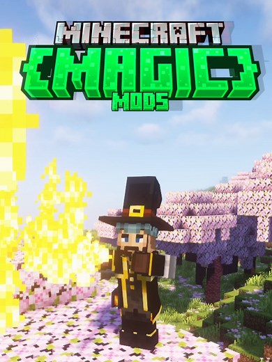 Minecraft Magic Mods ! #1 - Full Video on YouTube #minecraft #mods #gaming #viral #fyp