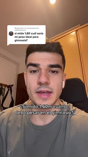 ¿Si mido 1.60m cuánto debo pesar en el gimnasio?