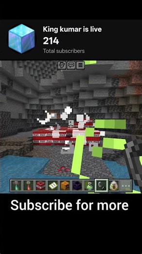 day 4 of exploding 1 TNT for each new subscriber I get in Minecraft