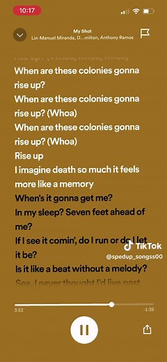 My Shot- Hamilton Cast | Hamilton #viral #fyp #spedupaudios #speedsongs #myshot #myshothamilton #alexanderhamilton #hamilton