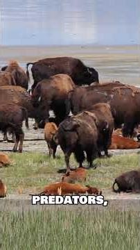 Wolf Pack VS Bison Herd: The Strategy of the Hunt