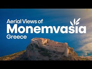 Aerial Views of Monemvasia, Greece - 4k Drone Video